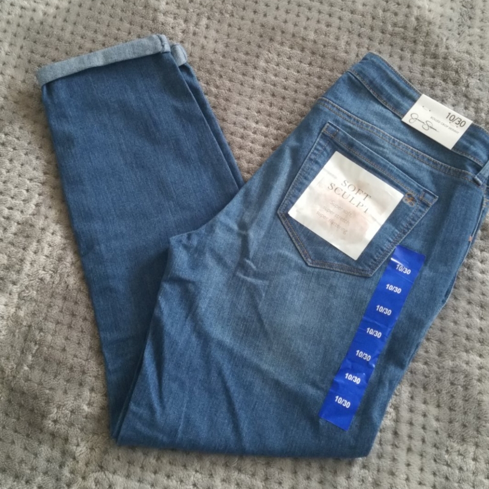Jessica Simpson Rolled Crop Skinny Jeans NWT